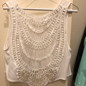 Lace Back Tank Top
